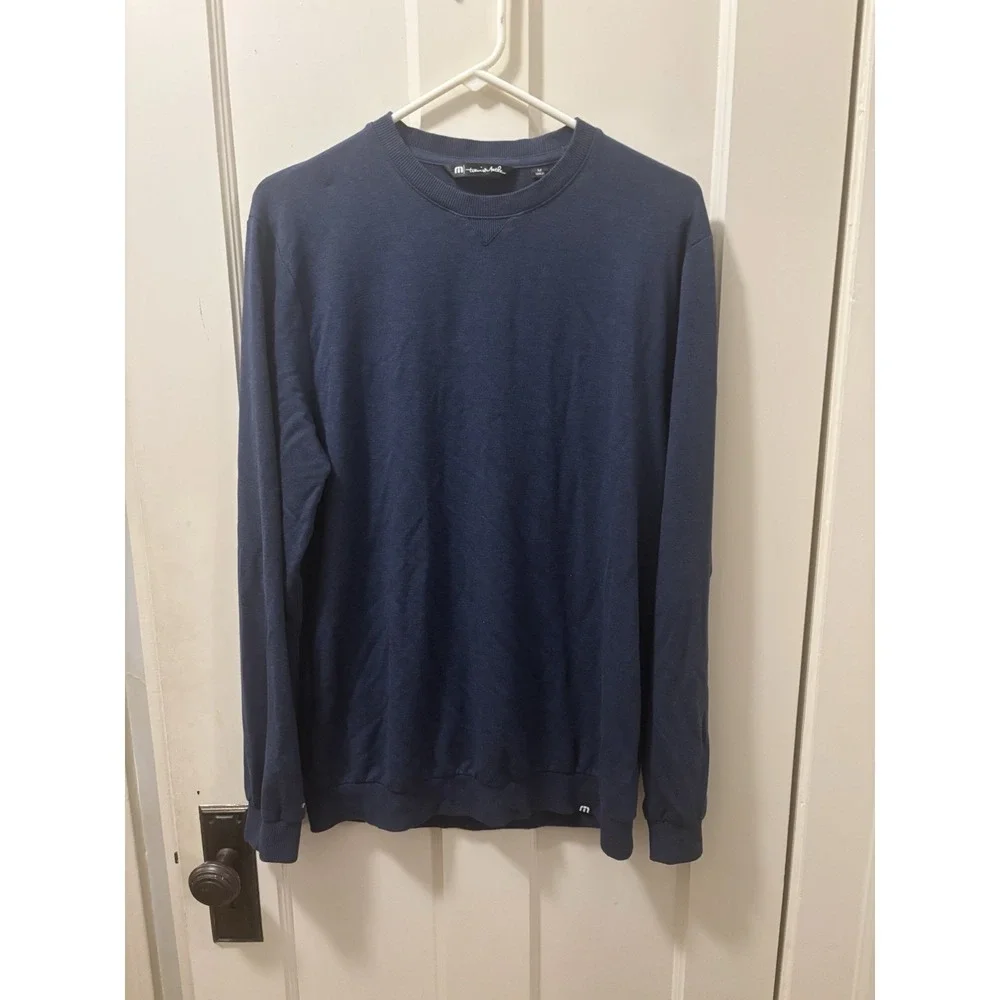 Travis Mathew Crew Neck Sweater‎ Sweatshirt Modal Blend Golf Sz Medium Logo